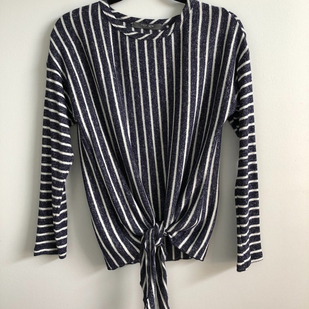 Coin 1804 Striped Knot-Front Top